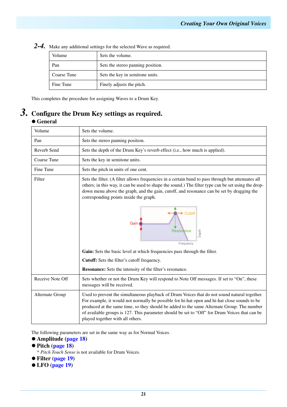 Configure the drum key settings as required | Yamaha Expansion Manager User Manual | Page 21 / 25