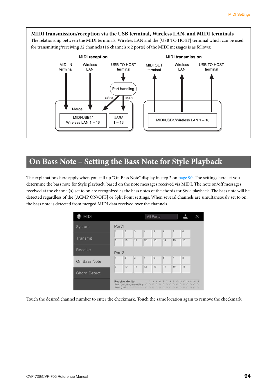 Yamaha CVP-705B User Manual | Page 94 / 117