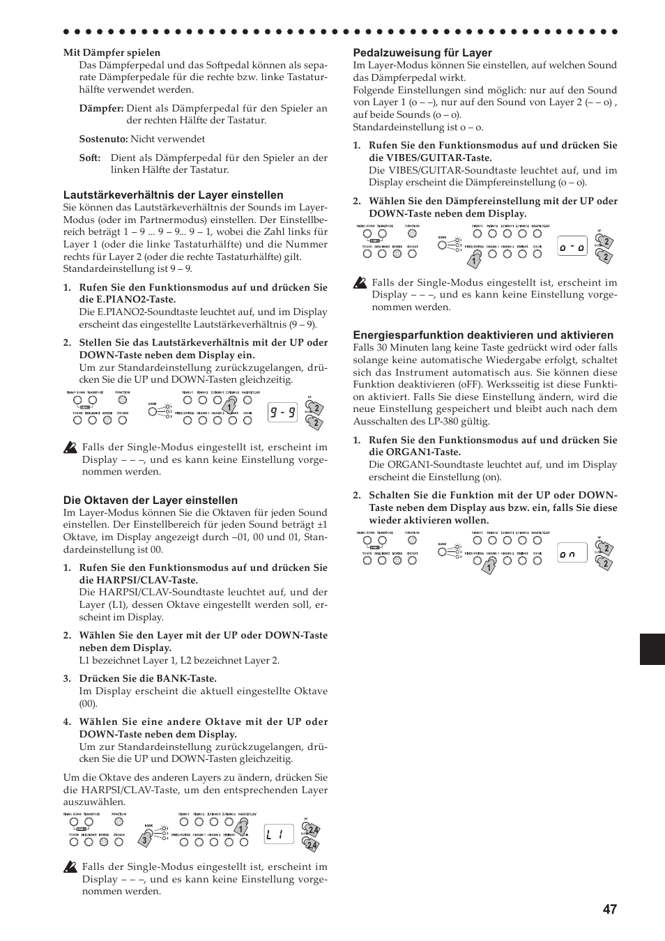 KORG LP-380-73 User Manual | Page 47 / 71