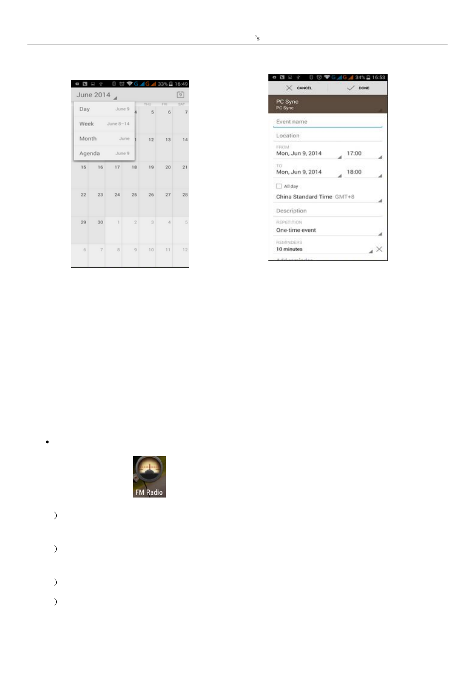 Fm radio | UMIDIGI Touch User Manual | Page 40 / 49