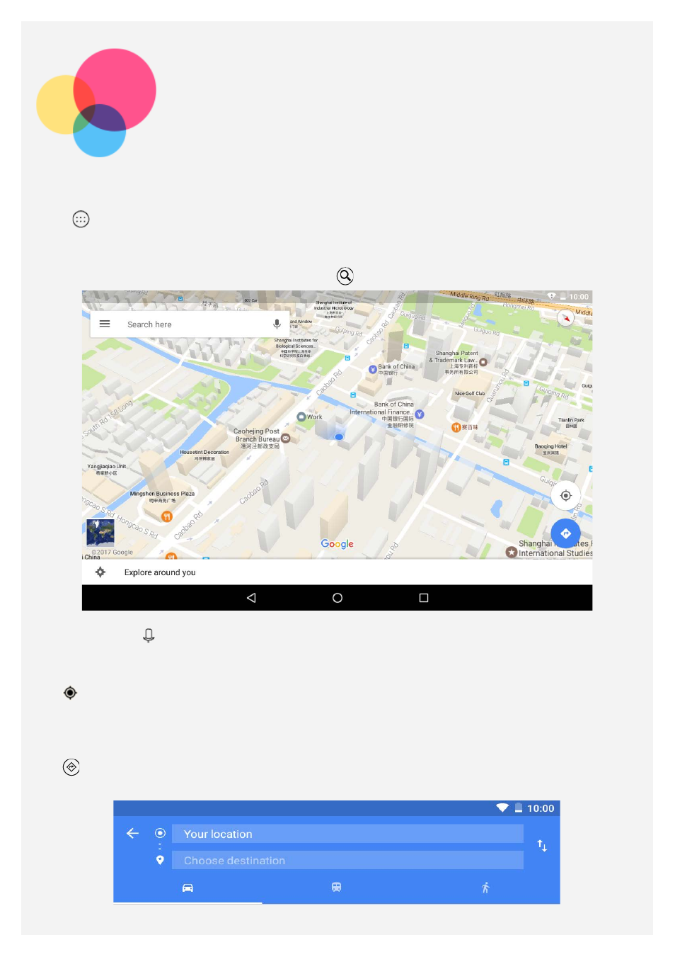 Maps | Lenovo Yoga Tab 3 X50L 10.1 User Manual | Page 11 / 19