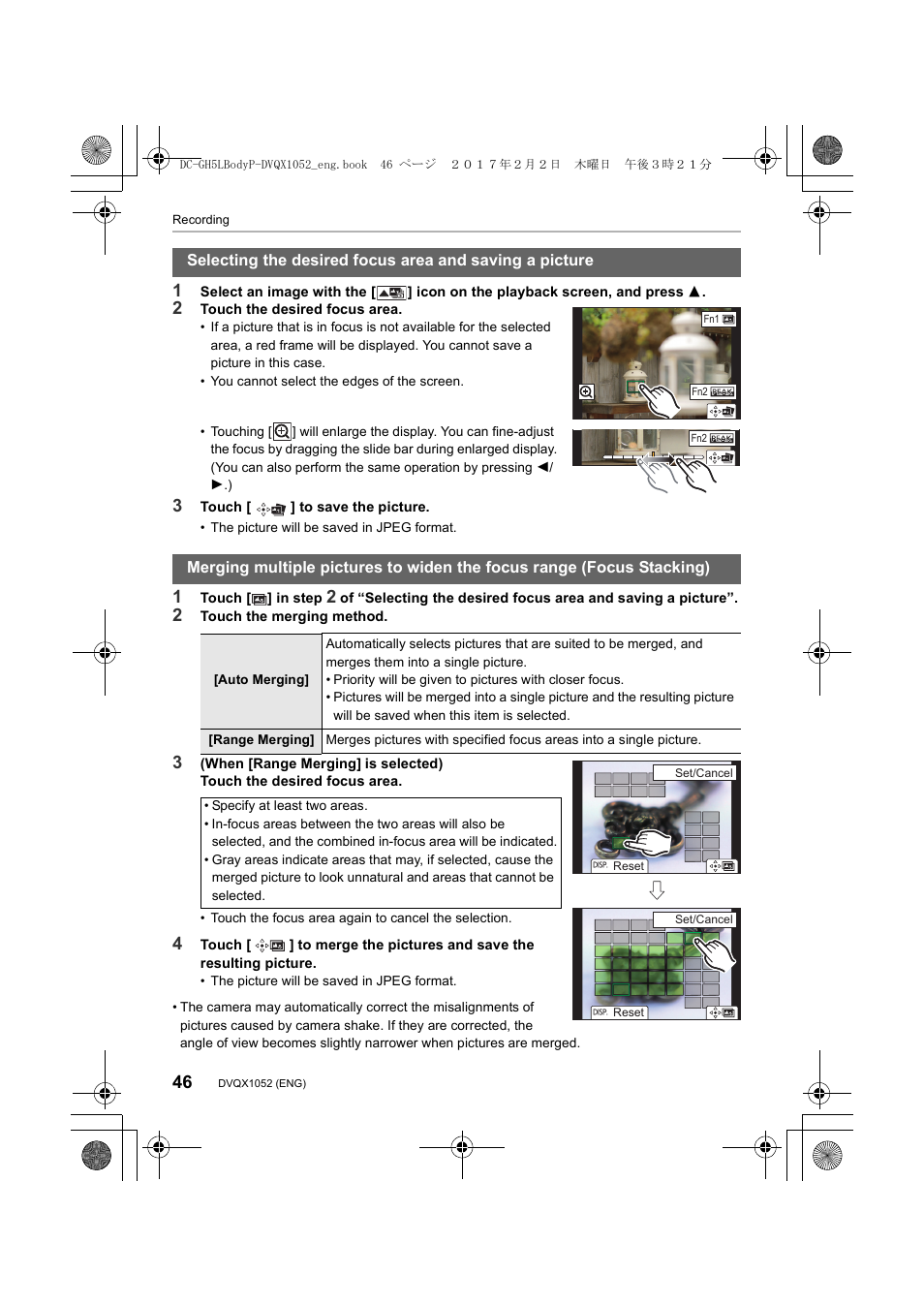 Panasonic Lumix GH5 User Manual | Page 46 / 128