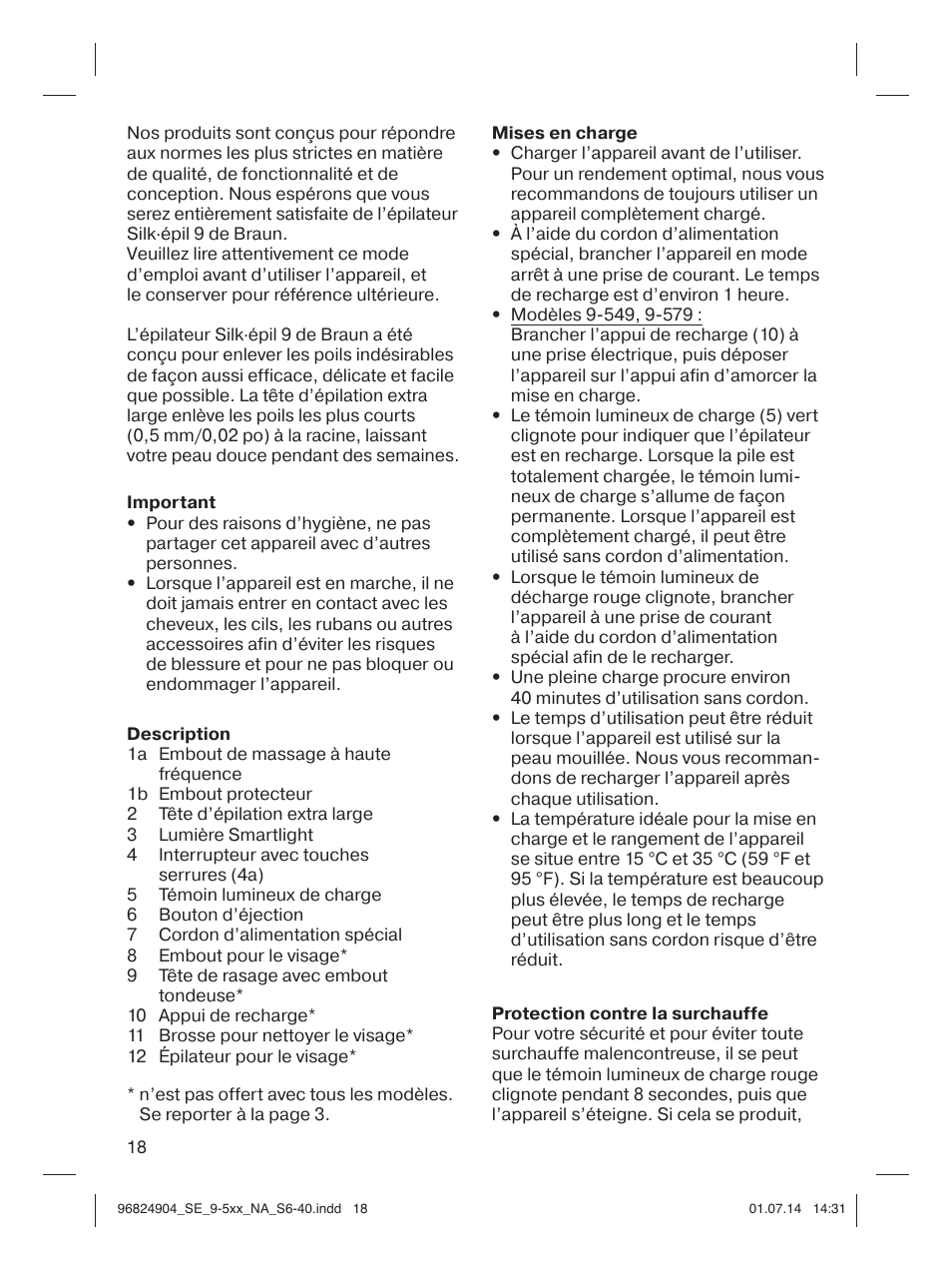 Braun Silk-épil 9 SkinSpa  5377 User Manual | Page 18 / 38