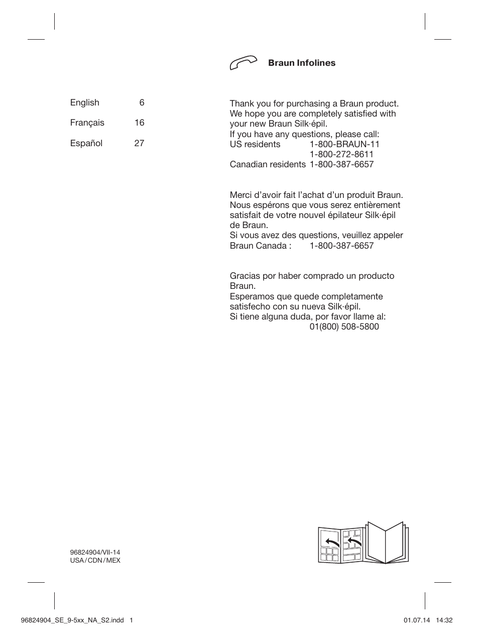 96824904_se_9-5xx_na_s2 | Braun Silk-épil 9 SkinSpa  5377 User Manual | Page 2 / 38