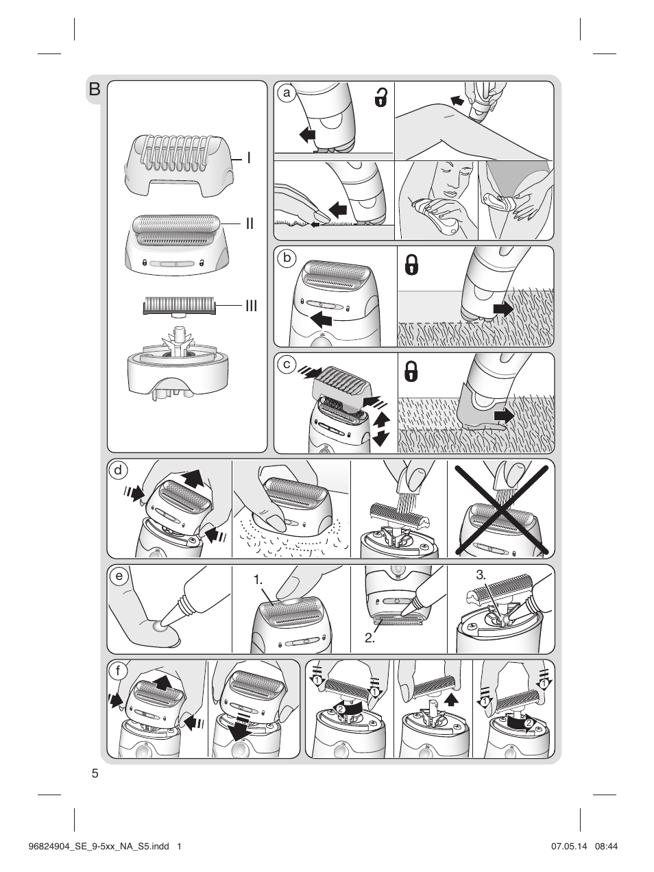 96824904_se_9-5xx_na_s5 | Braun Silk-épil 9 SkinSpa  5377 User Manual | Page 5 / 38