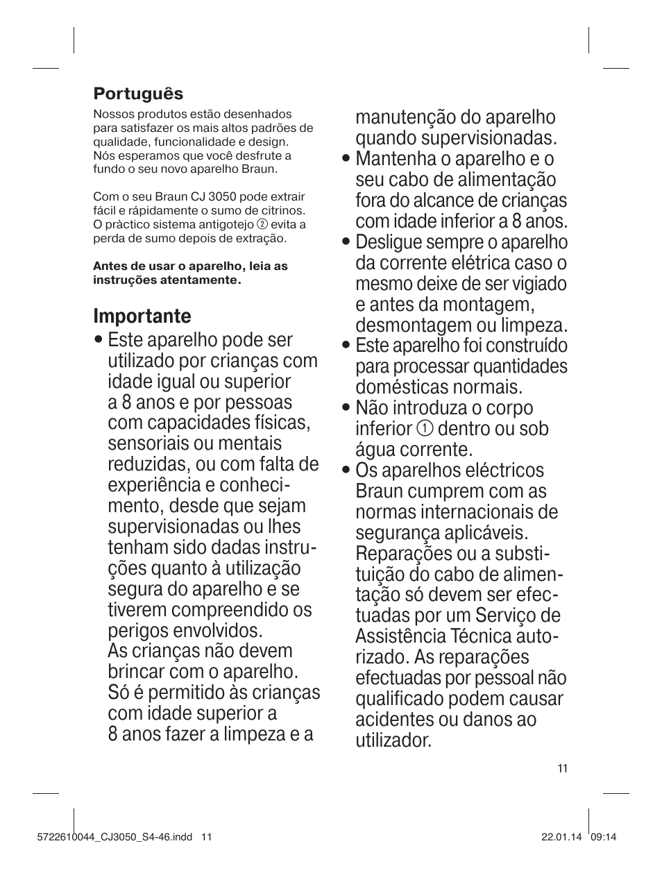 Braun CJ 3050 User Manual | Page 11 / 46