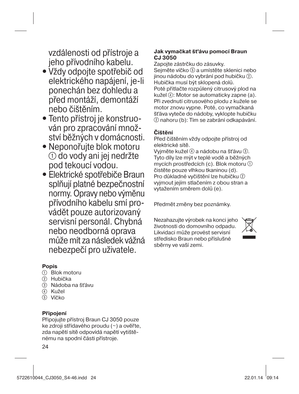 Braun CJ 3050 User Manual | Page 24 / 46