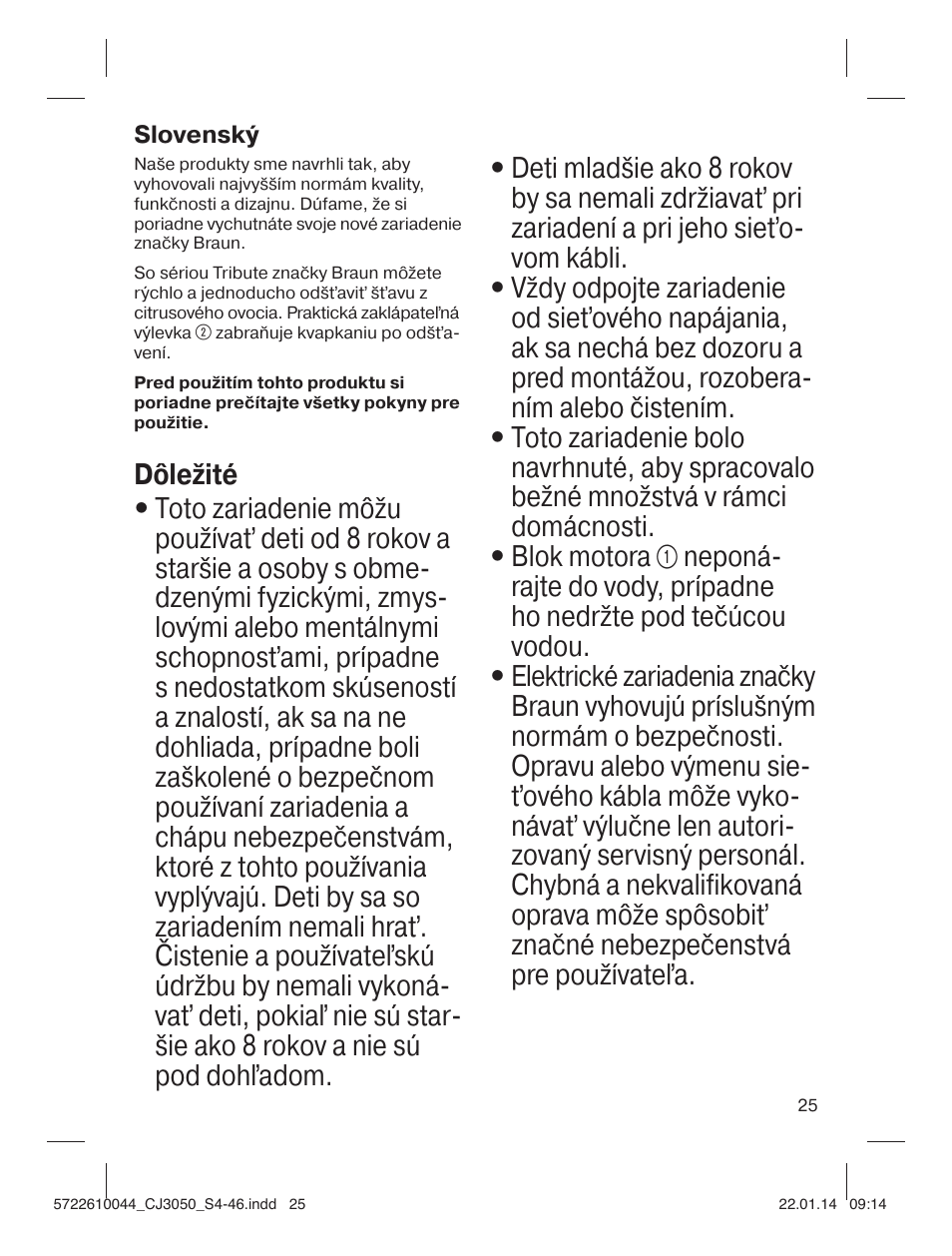 Braun CJ 3050 User Manual | Page 25 / 46