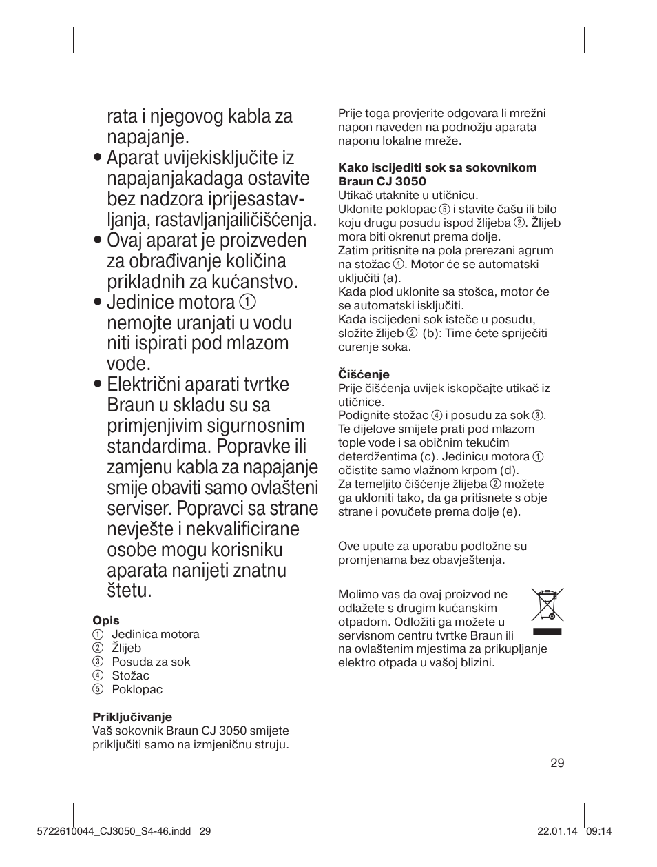 Braun CJ 3050 User Manual | Page 29 / 46