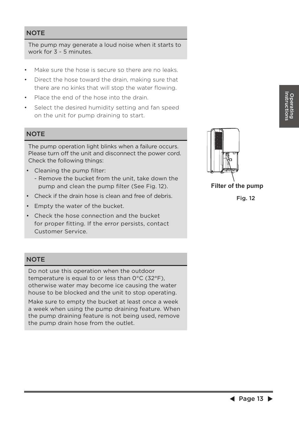 MIDEA Dehumidifier MDP User Manual | Page 13 / 20