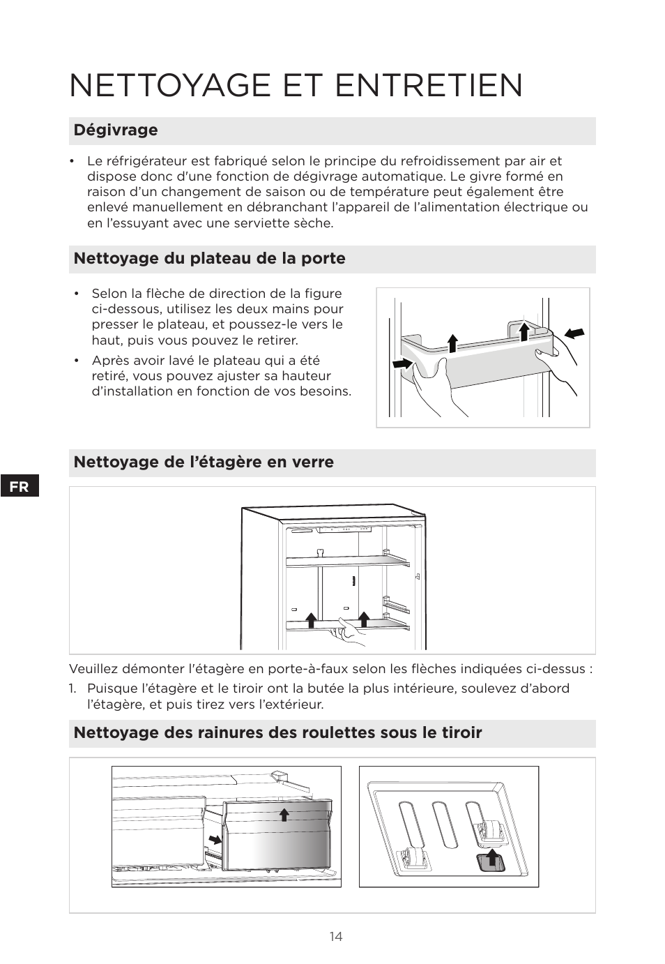 Nettoyage et entretien | MIDEA 18 cu. ft. French Door User Manual | Page 32 / 56