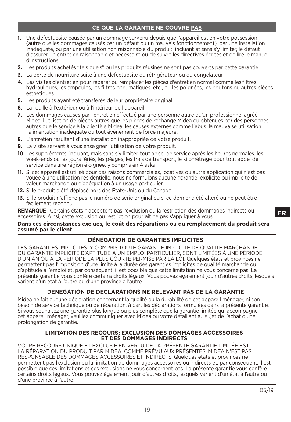 MIDEA 18 cu. ft. French Door User Manual | Page 37 / 56