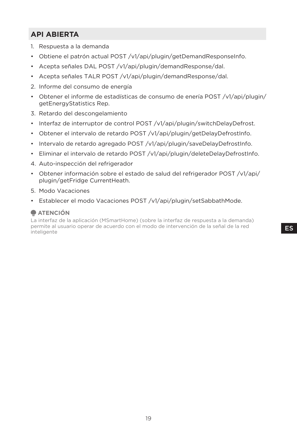 Api abierta | MIDEA 29.3 cu. ft. French Door Bottom Freezer User Manual | Page 77 / 88