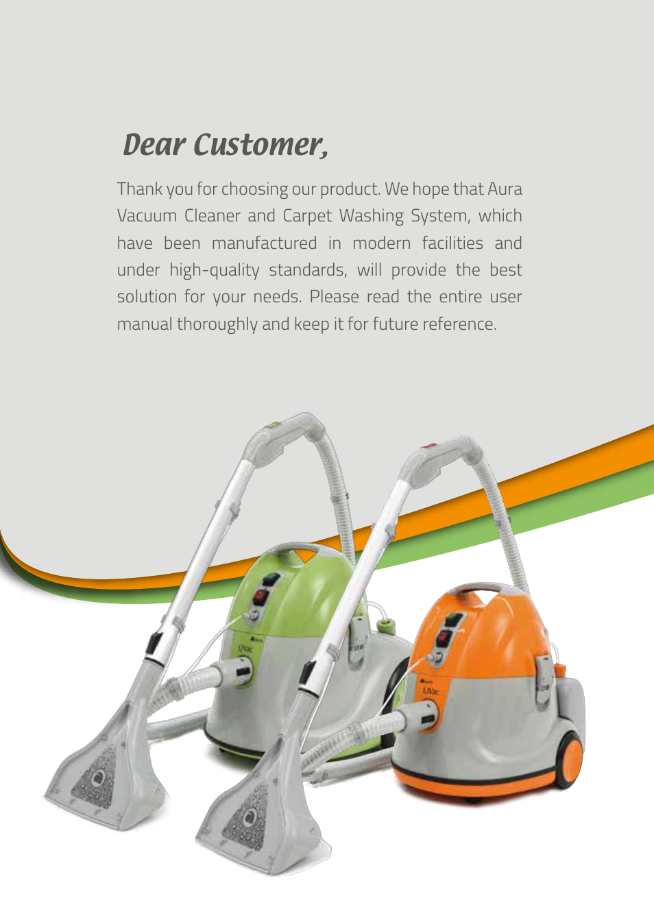 Dear customer | İhlas Aura QVac User Manual | Page 2 / 12