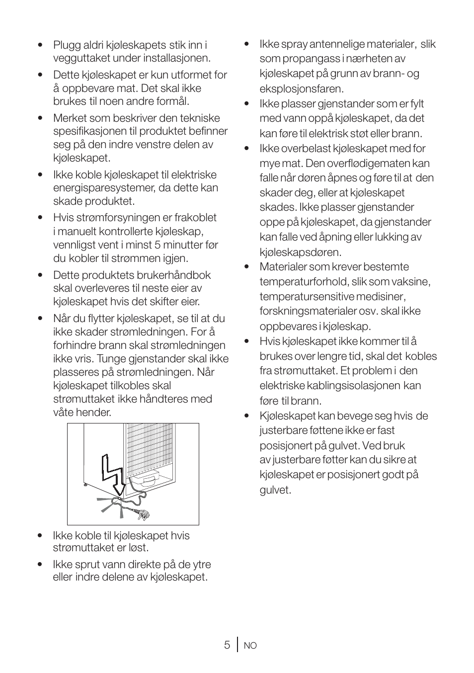2viktige sikkerhetsadvarsler | GRAM KS 3315-93 X/1 User Manual | Page 23 / 84