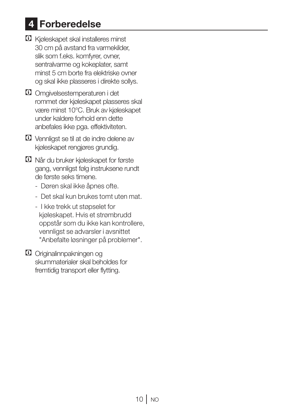 4forberedelse | GRAM KS 3315-93 X/1 User Manual | Page 28 / 84