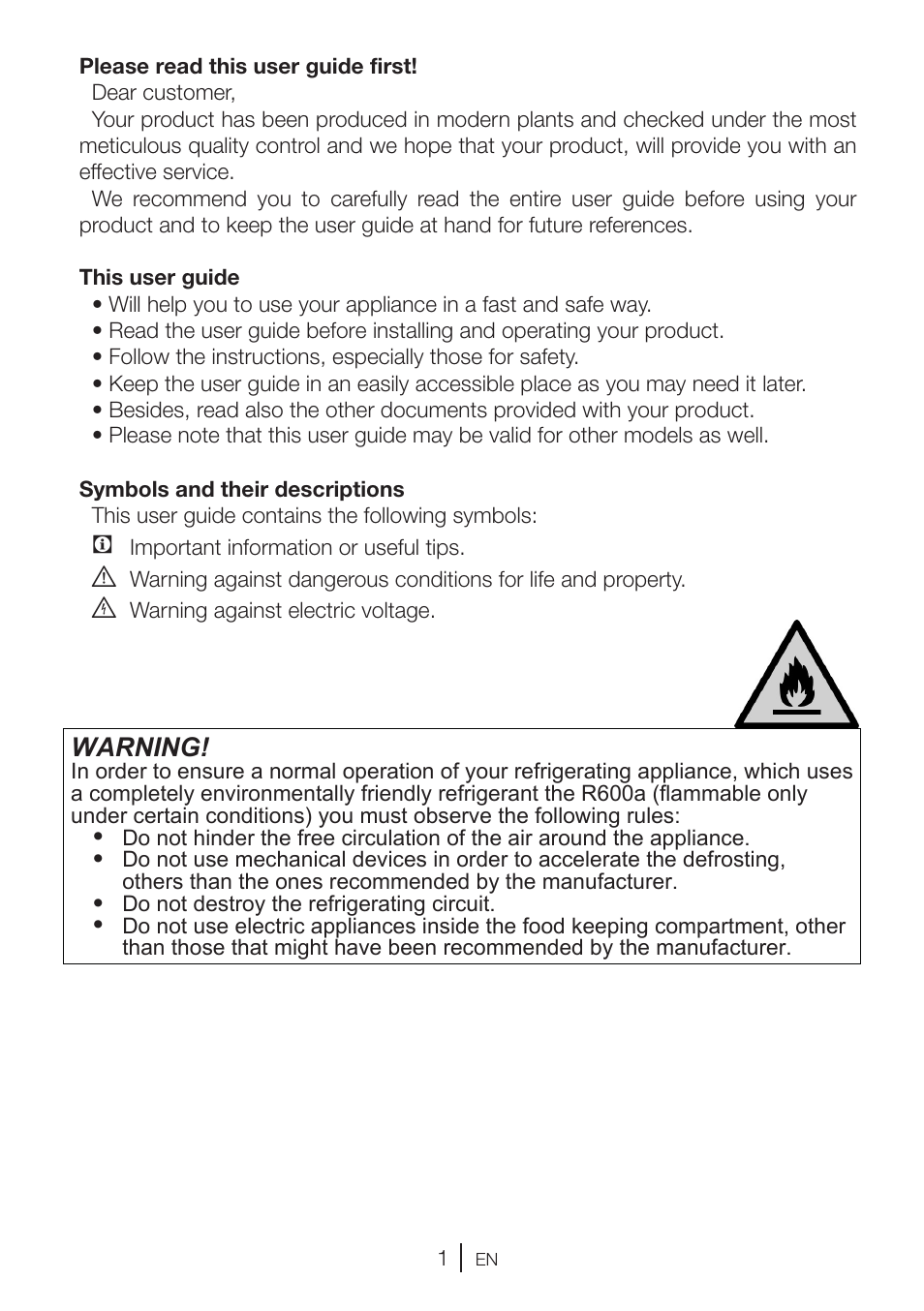 Warning | GRAM KS 3315-93 X/1 User Manual | Page 67 / 84