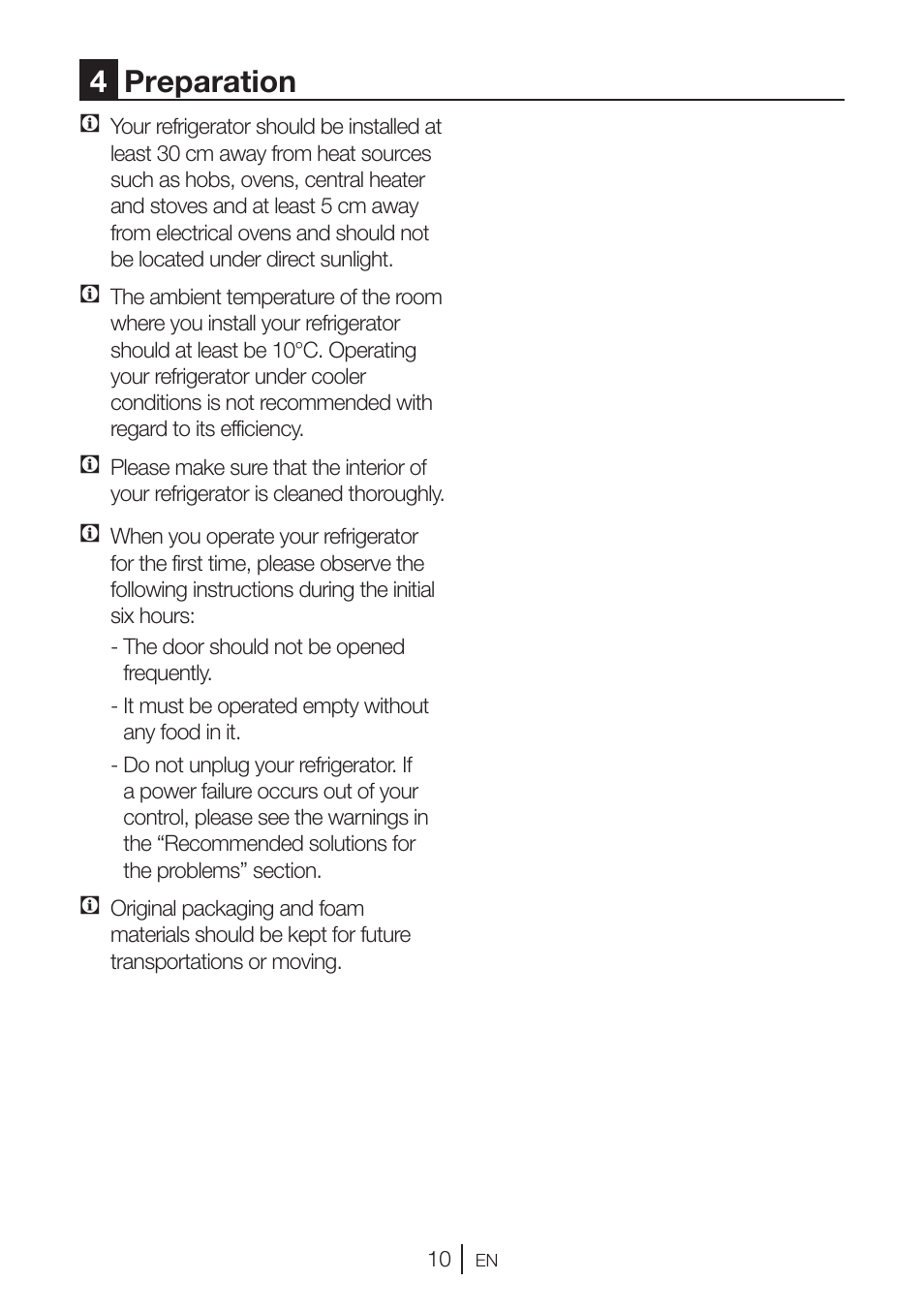 4preparation | GRAM KS 3315-93 X/1 User Manual | Page 76 / 84