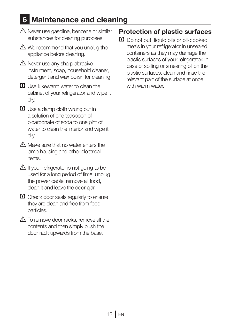 6maintenance and cleaning | GRAM KS 3315-93 X/1 User Manual | Page 79 / 84