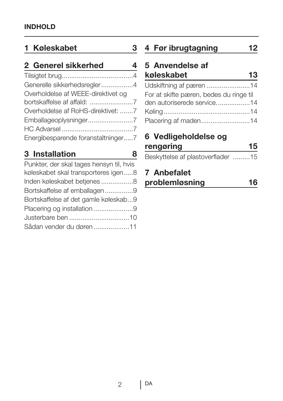 GRAM KS 3265-93/1 User Manual | Page 3 / 94