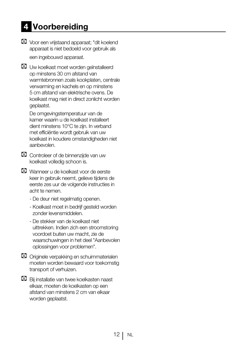 4voorbereiding | GRAM KS 3135-90/1 User Manual | Page 103 / 110