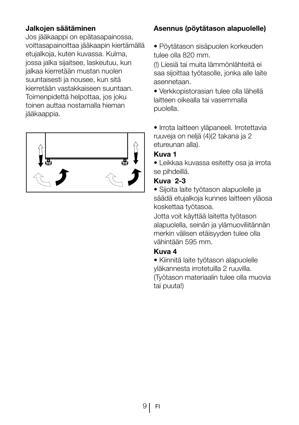 GRAM KS 3135-90/1 User Manual | Page 65 / 110