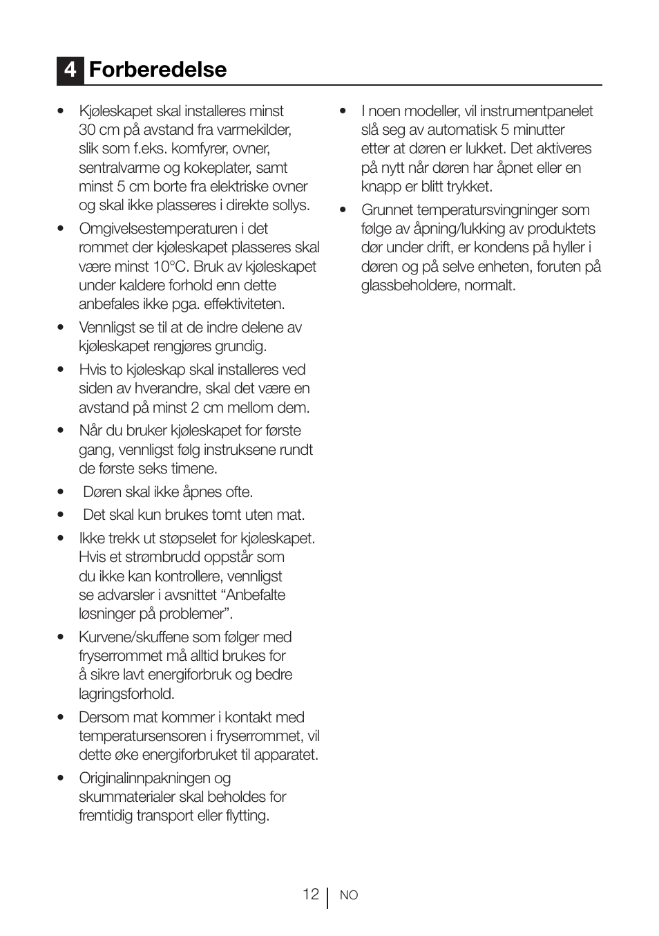 4forberedelse | GRAM KSU 3136-50/1 User Manual | Page 32 / 113