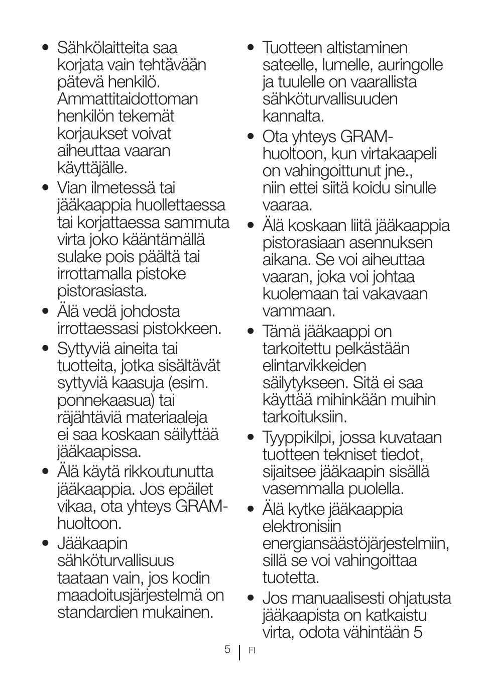 GRAM KSU 3136-50/1 User Manual | Page 60 / 113
