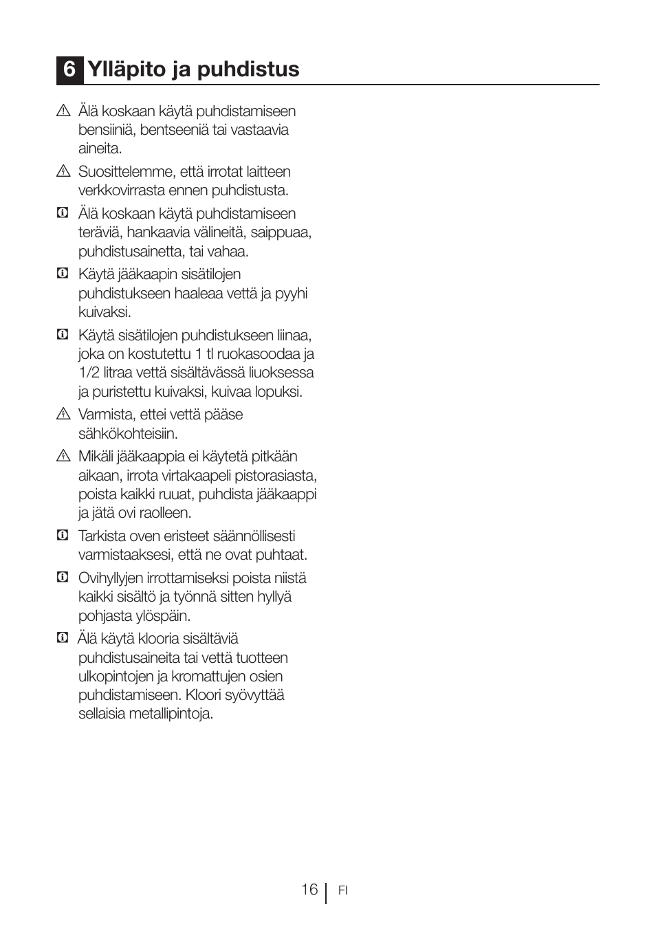6ylläpito ja puhdistus | GRAM KSU 3136-50/1 User Manual | Page 71 / 113