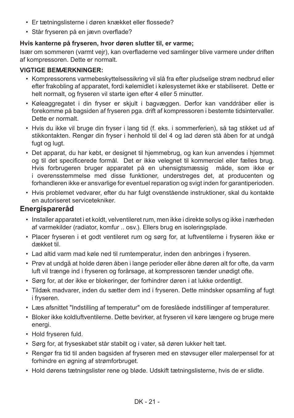 GRAM FS 481864 N (v)/1 User Manual | Page 22 / 122