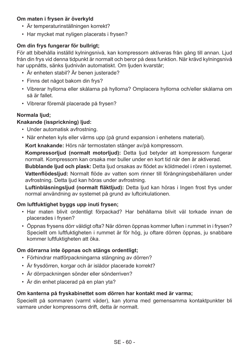 GRAM FS 441862 N (v)/1 User Manual | Page 62 / 112