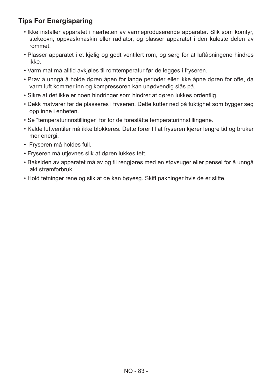 GRAM FS 441862 N (v)/1 User Manual | Page 85 / 112