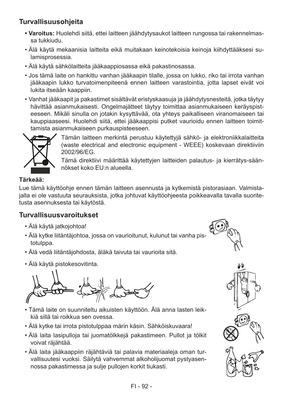 GRAM FS 441862 N (v)/1 User Manual | Page 94 / 112