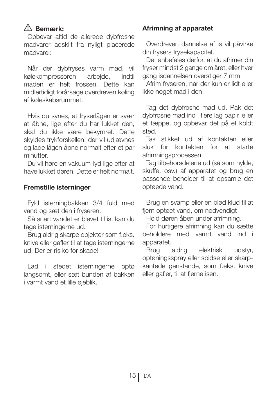 GRAM FS 3105-90/1 User Manual | Page 16 / 105