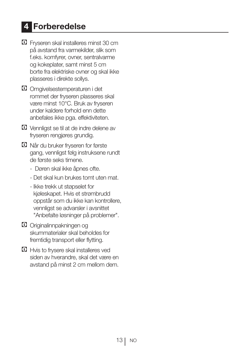4forberedelse | GRAM FS 3105-90/1 User Manual | Page 33 / 105