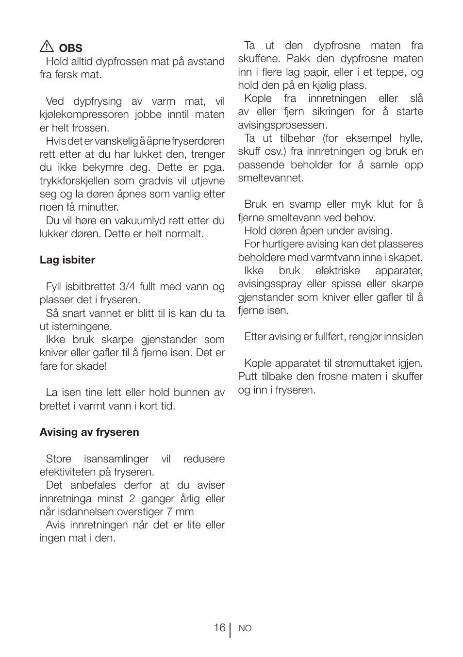 GRAM FS 3105-90/1 User Manual | Page 36 / 105