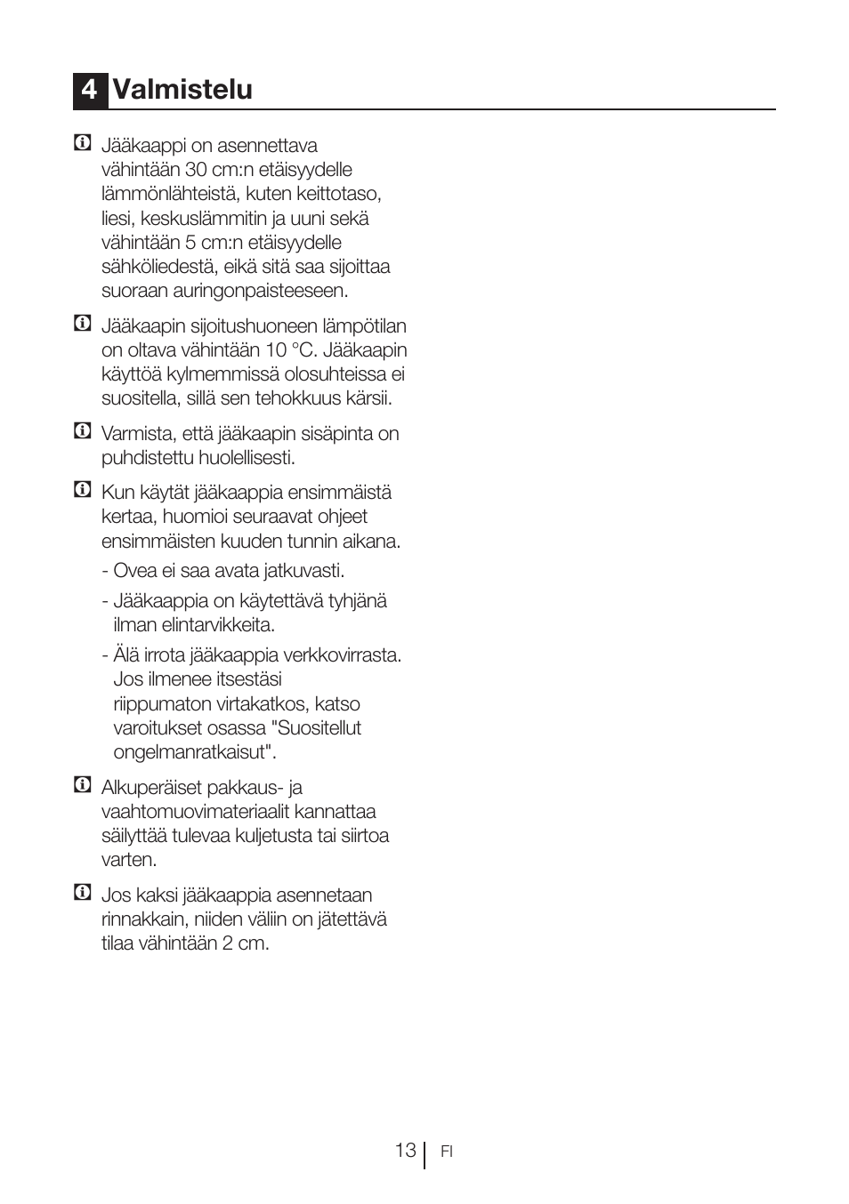 4valmistelu | GRAM FS 3105-90/1 User Manual | Page 75 / 105