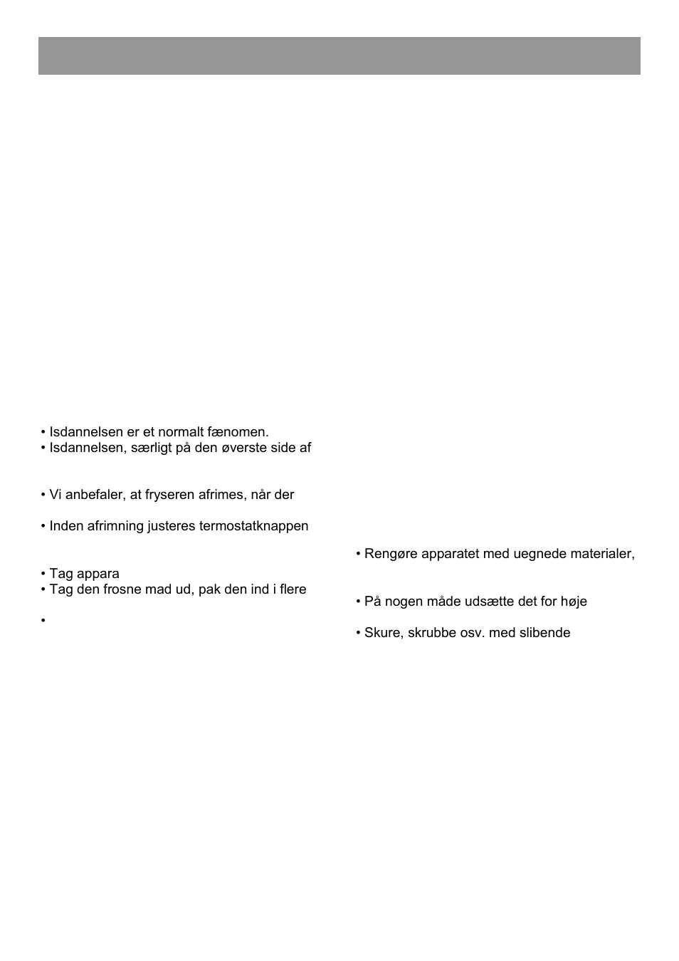 Betjeningsvejledning | GRAM FS 3125-90/1 User Manual | Page 19 / 52