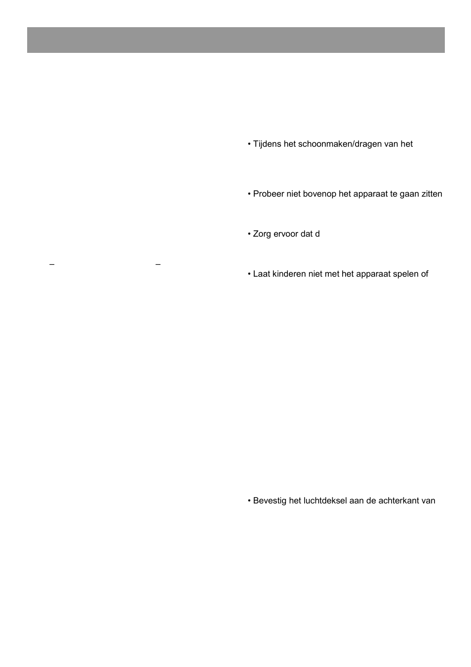 Gebruiksaanwijzing, Elektriciteitsvereisten, Transportinstructies | Installatie-instructies | GRAM FS 3125-90/1 User Manual | Page 44 / 52