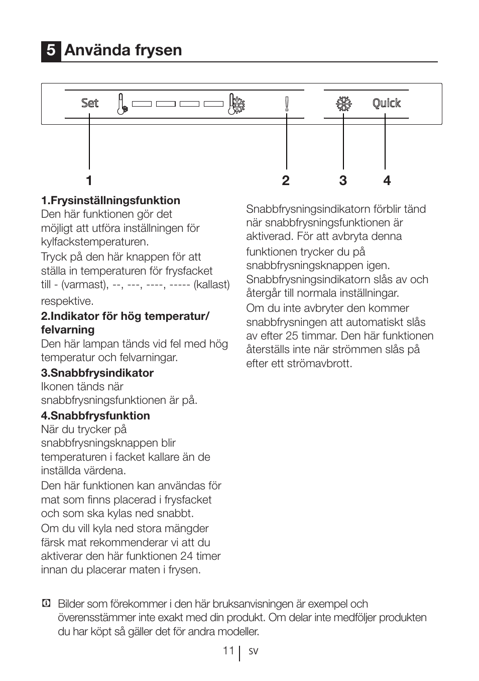 5använda frysen | GRAM FS 3215-93/1 User Manual | Page 41 / 75