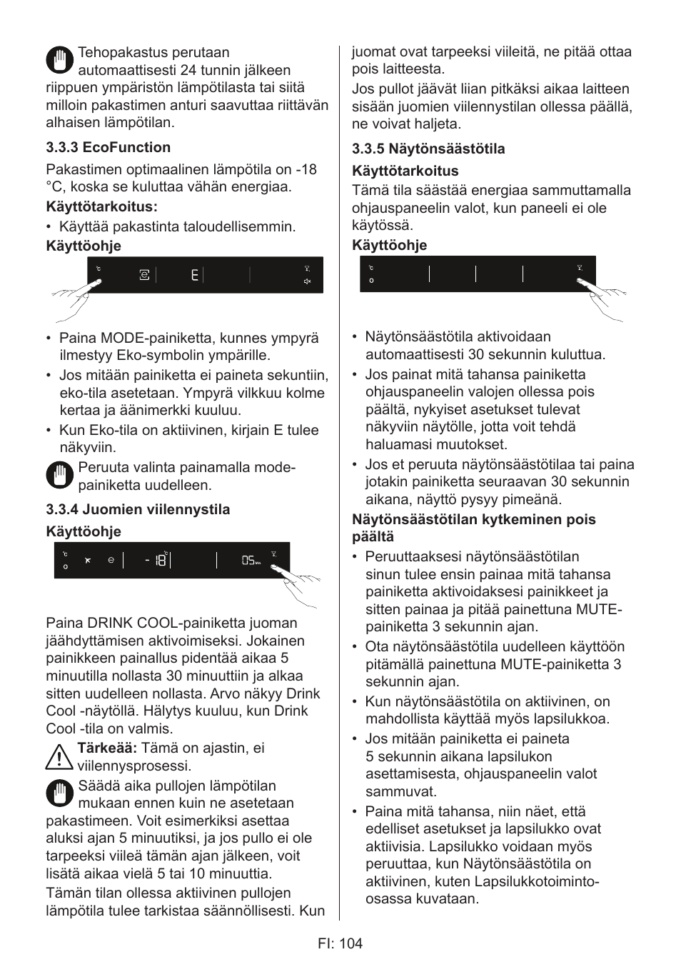 GRAM 49SF 4186 F User Manual | Page 105 / 116
