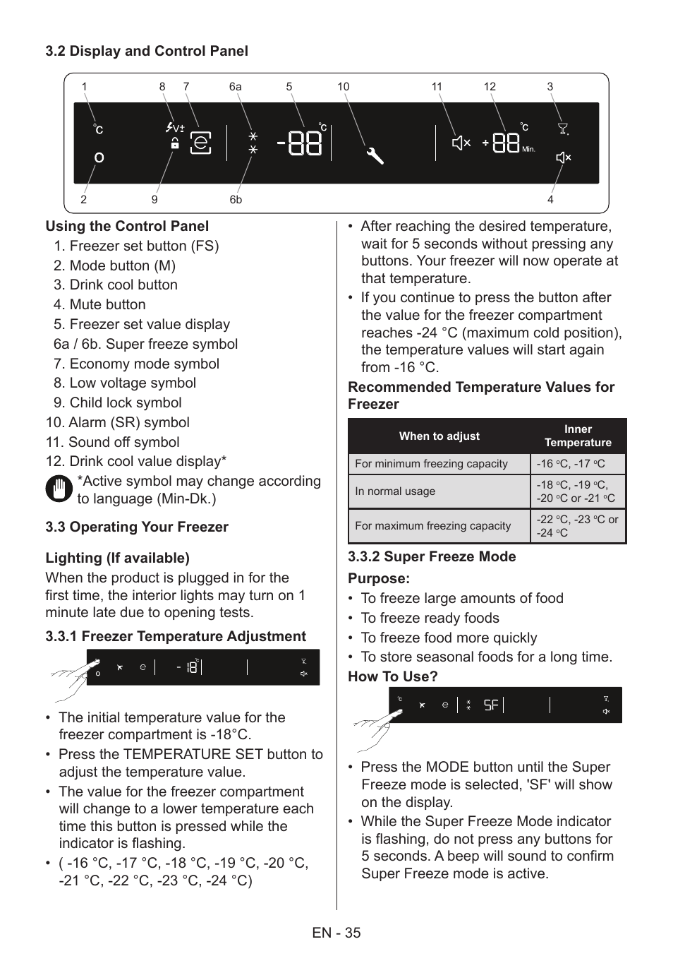 GRAM 49SF 4186 F User Manual | Page 36 / 116