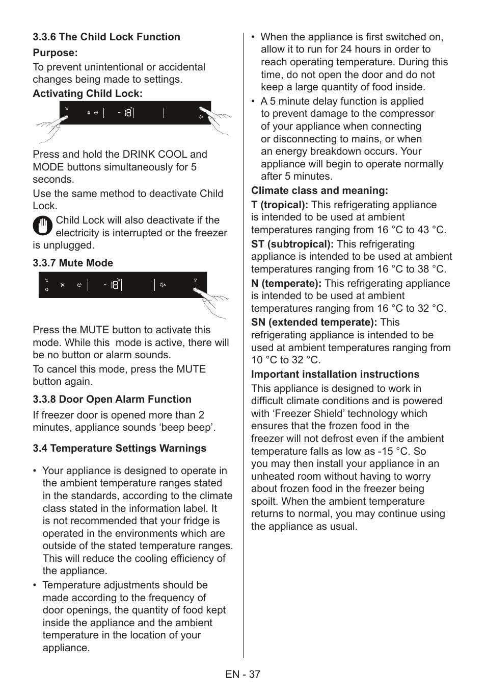 GRAM 49SF 4186 F User Manual | Page 38 / 116