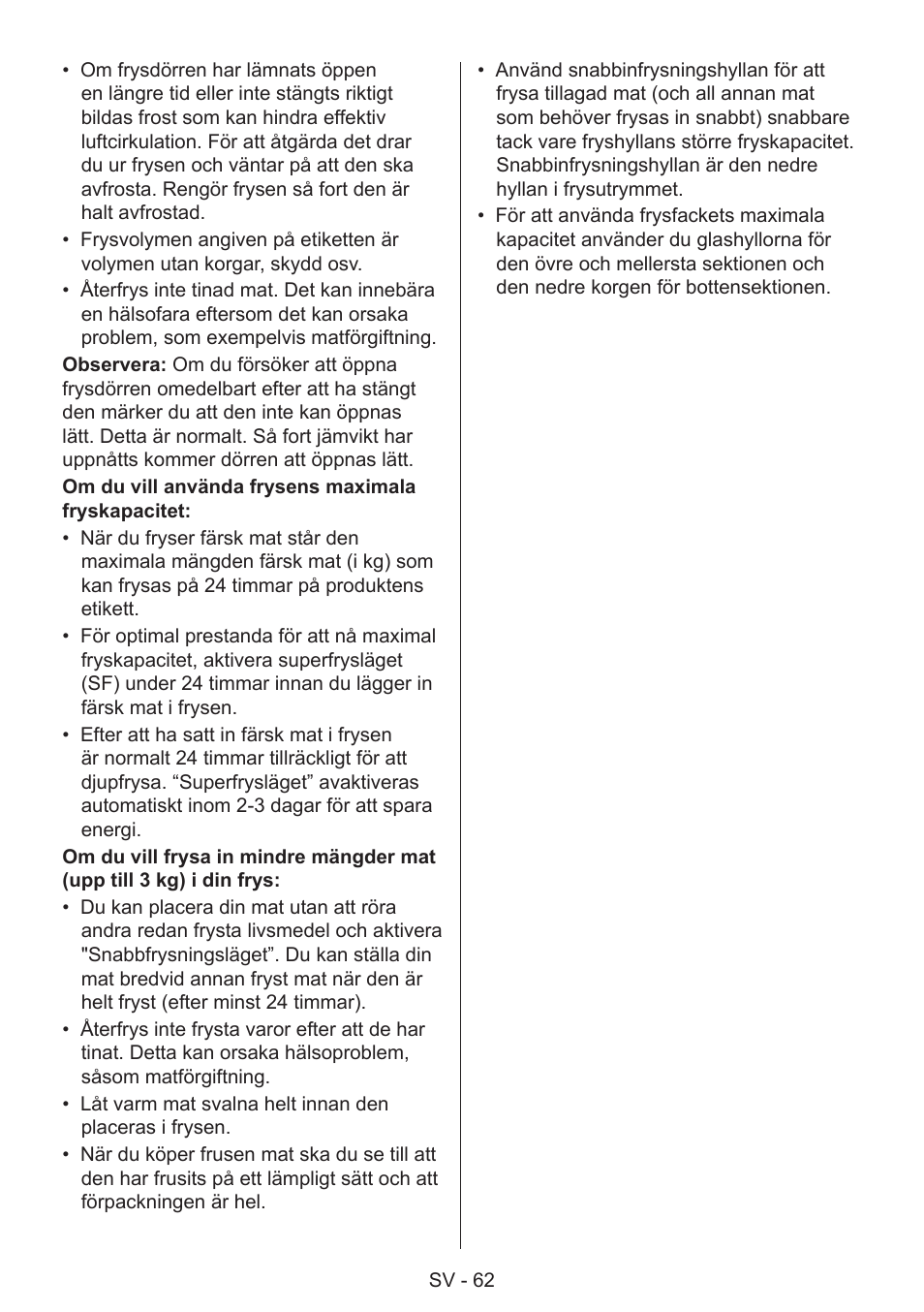 GRAM 49SF 4186 F User Manual | Page 63 / 116