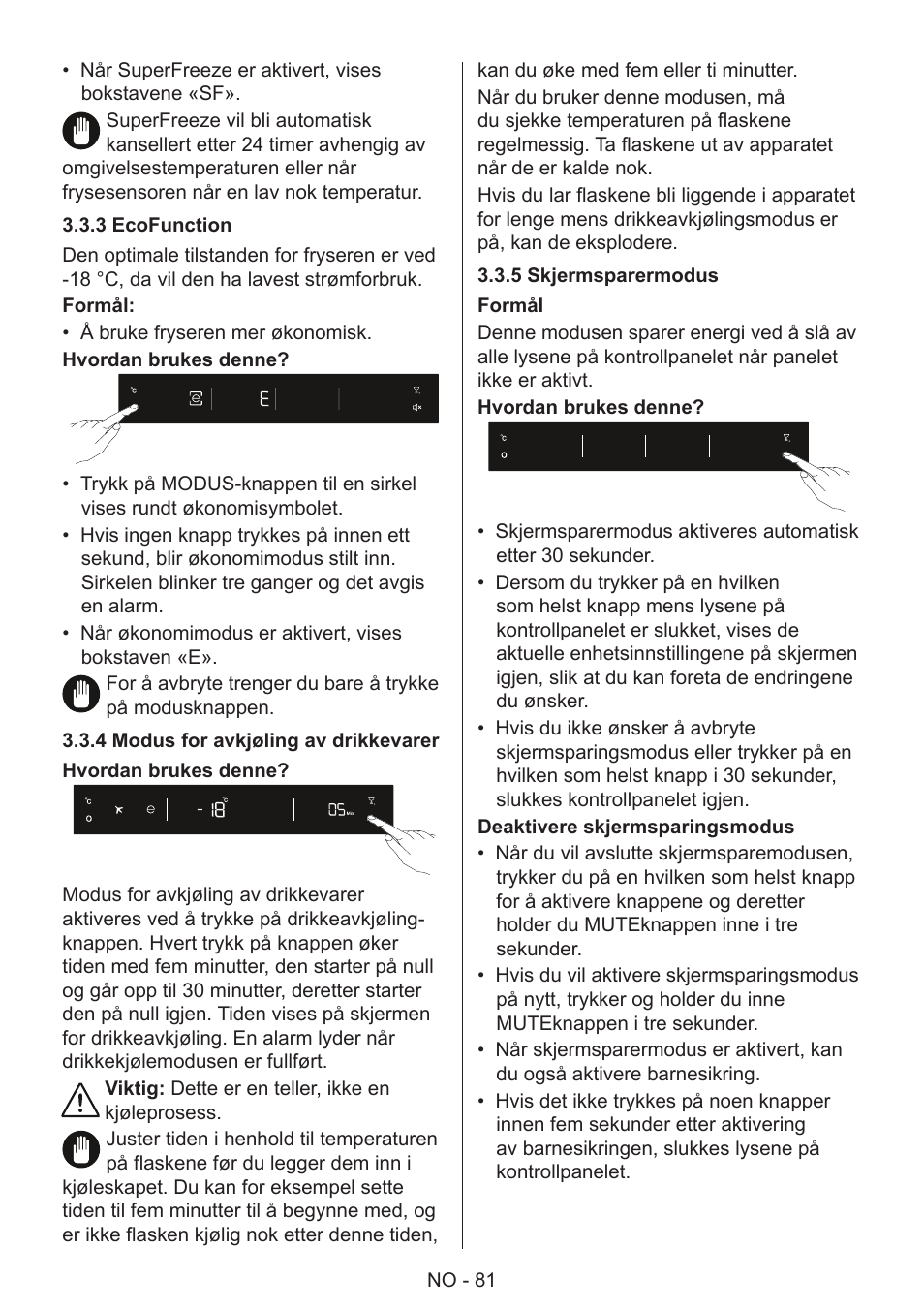 GRAM 49SF 4186 F User Manual | Page 82 / 116