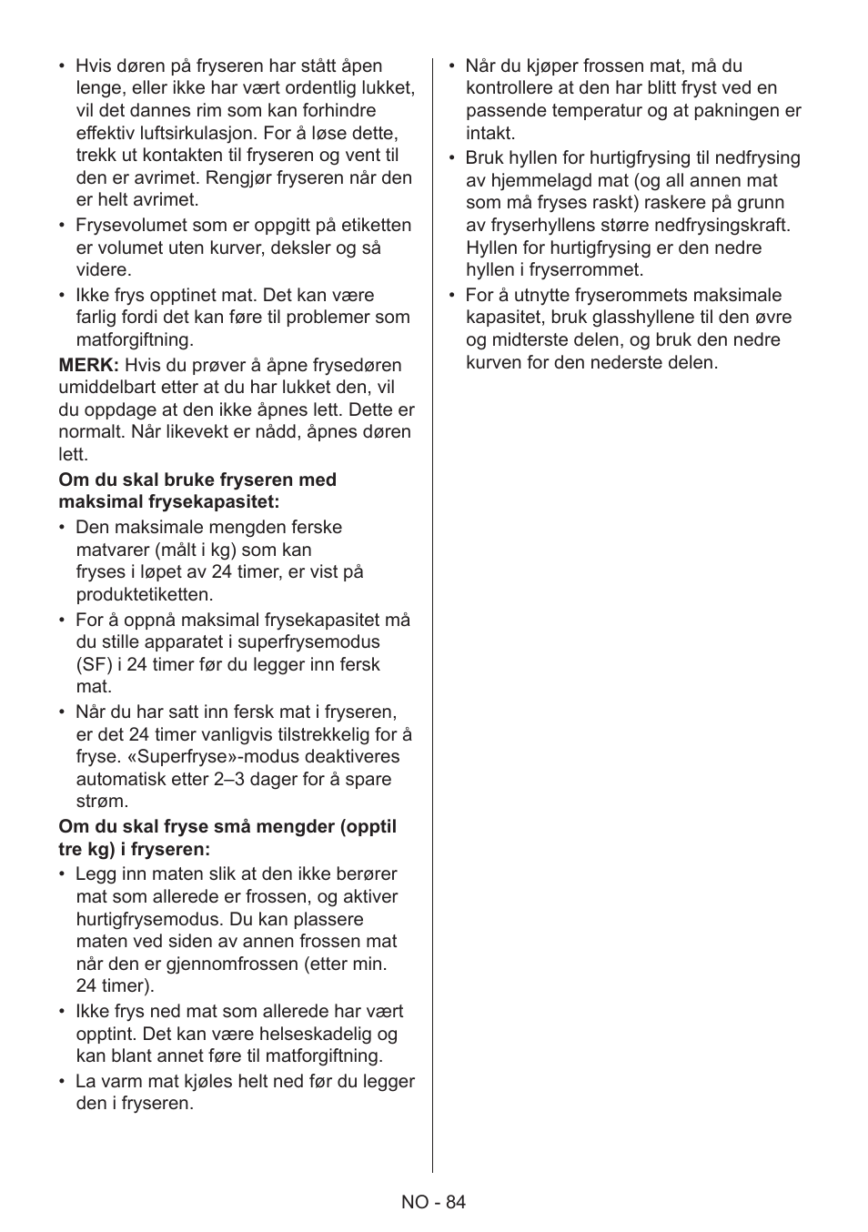 GRAM 49SF 4186 F User Manual | Page 85 / 116