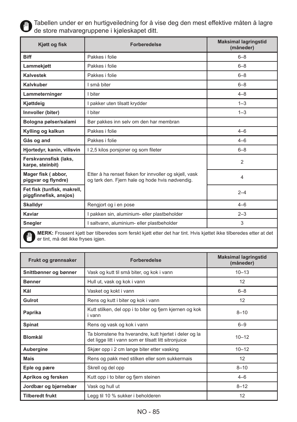 GRAM 49SF 4186 F User Manual | Page 86 / 116