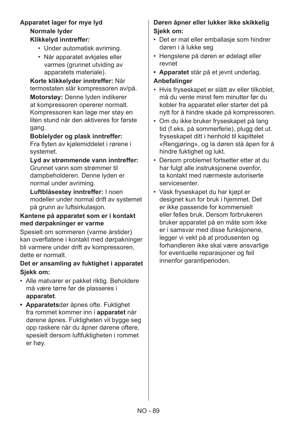 GRAM 49SF 4186 F User Manual | Page 90 / 116