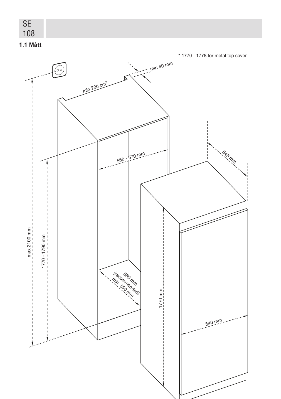 Se 108 | GRAM FSI 401754 N/1 User Manual | Page 108 / 123
