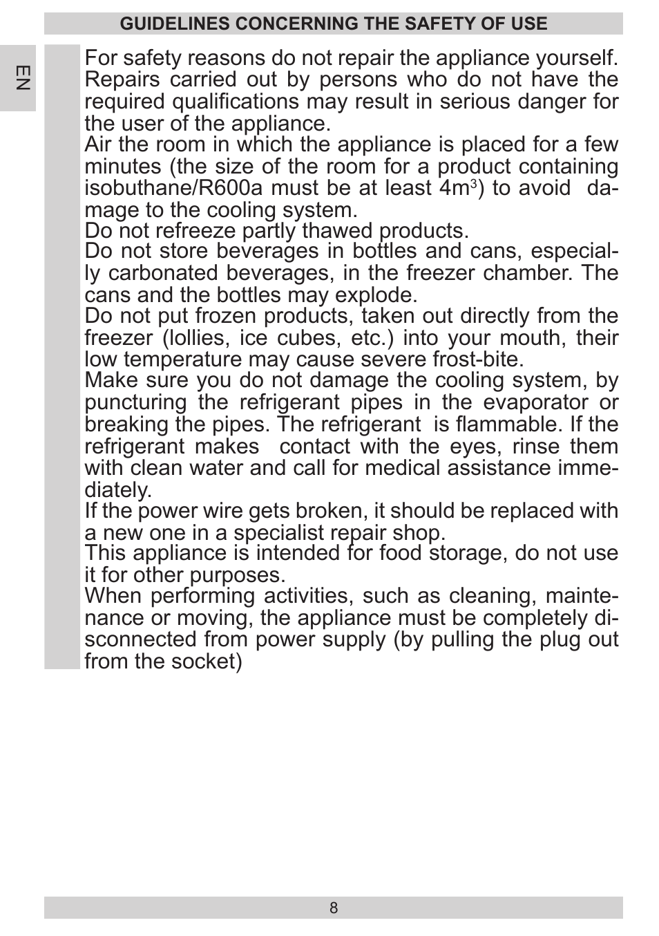 GRAM FB 3413-90/1 User Manual | Page 8 / 68